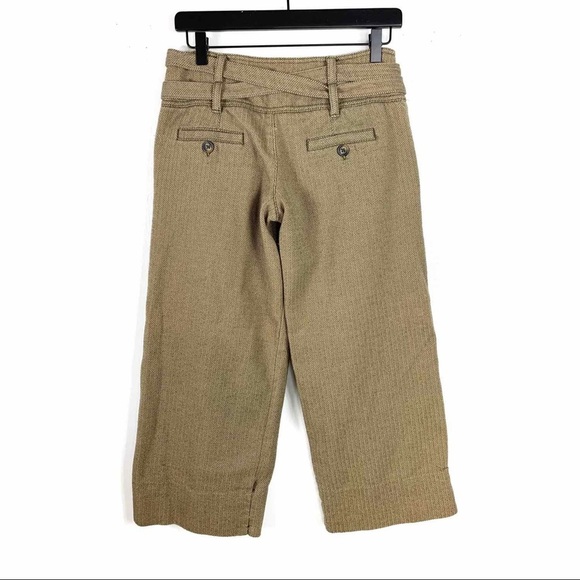 Urban Outfitters Pants Tan Wide Leg Herringbone - Picture 3 of 5